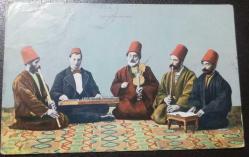 mevlevi dervişler kartpostal