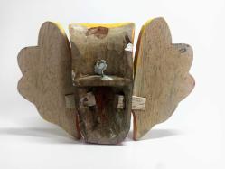 Sri Lanka Geleneksel Naga Raksha Maskesi Naga Tacı El Yapımı Ahşap Ev Dekorasyonu Koleksiyonluk Eşya