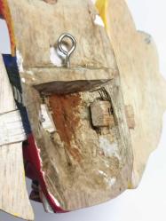 Sri Lanka Geleneksel Naga Raksha Maskesi Naga Tacı El Yapımı Ahşap Ev Dekorasyonu Koleksiyonluk Eşya