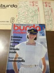 BURDA MODEN HAZİRAN 1984 Türkçe klavuzlu ve paftalı