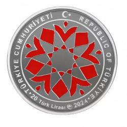 DARPHANE 2024 Türk Macar Kültür Yılı Gümüş Hatıra Para kutusunda  sertifikalı 714 no