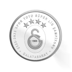 Galatasaray 23.Şampiyonluk gümüş Hatıra Parası  sertifikalı