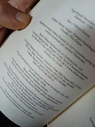 Kar (Yazarın sonsözüyle)