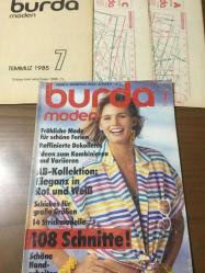 BURDA MODEN TEMMUZ 1985 Türkçe klavuzlu ve paftalı