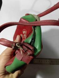 vintage çocuk omuz çantası yipranmis