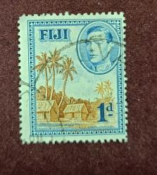 Fiji- 1938- damgalı pul