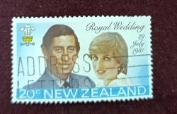 Yeni Zelanda 1981_ damgalı pul