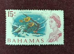 Bahamalar - damgalı pul