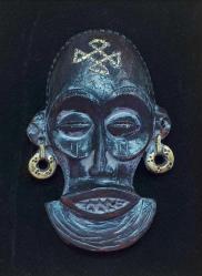 AFRİKALI SAVASÇI MASK ÇERÇEVELİ TABLO