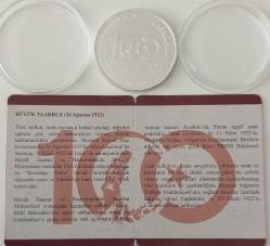 2022 BÜYÜK TAARRUZUN 100 YILI GÜMÜŞ 20 TÜRK LİRASI HATIRA PARASI DARPHANE BASKISI SERTİFİKALI ÇİL 2671 ÇOK NADİRDİR