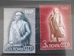 Rusya SSCB -1967 _damgalı pullar