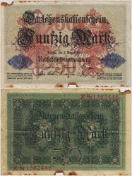 ALMANYA 50 MARK 1914 TEMİZ(-)