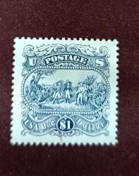 ABD _ damgalı tek pul tam seri