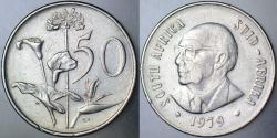 GÜNEY AFRİKA CUMHURİYETİ 50 CENT 1979 SİRKÜLASYON HATIRA.