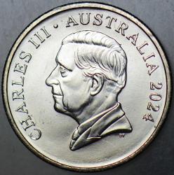 AVUSTRALYA 5 CENT 2024 KRAL III. CHARLES-KARINCAYİYEN. ÇİL.