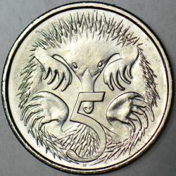 AVUSTRALYA 5 CENT 2024 KRAL III. CHARLES-KARINCAYİYEN. ÇİL.