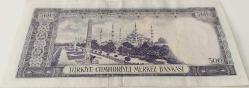 5.EMİSYON 4.TERTİP 500 TÜRK LİRASI Y42 005970 SERİ NUMARALI KAĞIT PARA GÜZEL NUMARALI NATUREL NADİR