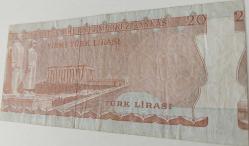 6.EMİSYON 3.TERTİP ERÖR❗ 20 TÜRK LİRASI ORİJİNAL KAĞIT PARA NATÜREL F78097453 PEK ÇIKMAZ ÇOK ÇOK NADİRDİR