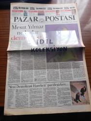 Pazar Postası Gazetesi - Turkish Newspaper - 10 Aralık 1994 - Sayı 51 - Mesut Yılmaz ne kadar demokrat yazan Cengiz Kuşçuoğlu  - kemalizm mi demokrasi mi yazan Ömer Servet - Liberalizm ve eşitlik yazan Taha Akyol - Türkiye bankalar birliği'nde yeni dönem yazan Aydın Ayaydın - Halis Komili'de TÜSİAD'da demokratikleşmekten yana - Bir İki KİT satalım gerisi Allah kerim yazan Şeref Oğuz - medya gücü teröre dönüşüyor yazan Naki Özkan - medya medya terörüne ne diyor yazarlar Nail Güreli Nezih Demirkent - Explosion Implosion yazan Yağmur Atsız - Mehmet Barlas ile söyleşi Naki Özkan - AGİT bir alternatif mi yazan Sami Kohen - Norveç Avrupa'yı çatlatıyor yazan Dinçer Güner - büyümek isteyen örgüt NATO - soğuk savaştan soğuk barışa yazan Dinçer Güner - Özdemir Altan'da espas ve ışık - devlet ve sanat yazan Burçak Evren - Krzystof Kieslowski'nin üç renk kırmızı filminden fotoğraf - Londra sinemalarından yazan Ahmet Mithat - Orhan Şaik Gökyay Amca Elveda yazan Yağmur Atsız
