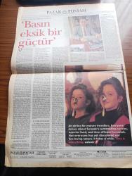 Pazar Postası Gazetesi - Turkish Newspaper - 10 Aralık 1994 - Sayı 51 - Mesut Yılmaz ne kadar demokrat yazan Cengiz Kuşçuoğlu  - kemalizm mi demokrasi mi yazan Ömer Servet - Liberalizm ve eşitlik yazan Taha Akyol - Türkiye bankalar birliği'nde yeni dönem yazan Aydın Ayaydın - Halis Komili'de TÜSİAD'da demokratikleşmekten yana - Bir İki KİT satalım gerisi Allah kerim yazan Şeref Oğuz - medya gücü teröre dönüşüyor yazan Naki Özkan - medya medya terörüne ne diyor yazarlar Nail Güreli Nezih Demirkent - Explosion Implosion yazan Yağmur Atsız - Mehmet Barlas ile söyleşi Naki Özkan - AGİT bir alternatif mi yazan Sami Kohen - Norveç Avrupa'yı çatlatıyor yazan Dinçer Güner - büyümek isteyen örgüt NATO - soğuk savaştan soğuk barışa yazan Dinçer Güner - Özdemir Altan'da espas ve ışık - devlet ve sanat yazan Burçak Evren - Krzystof Kieslowski'nin üç renk kırmızı filminden fotoğraf - Londra sinemalarından yazan Ahmet Mithat - Orhan Şaik Gökyay Amca Elveda yazan Yağmur Atsız