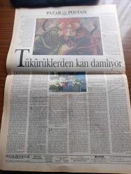 Pazar Postası Gazetesi - Turkish Newspaper - 18 Haziran 1994 - Sayı 26 - devletçi lobi bastırıyor özelleştirmeye üçüncü yol aranıyor yazan Mete Belovacıklı - liberal dünyayı yakalamak isterken yazan Canan Barlas - ilk özelleştirmeci bürokrat Mithat Paşa yazan Hikmet Özdemir - Ulus Devlet'i bitiren 7 sebep - Bilim için altyapı yazan Taha Akyol - İş Bankası şaşırttı - Kara Eylül yorumu yazan Şeref Oğuz - birleşme mi yenileşme mi Qua Vadis Sol yazan Nihal Mete - DSP genel başkanı Bülent Ecevit sol zayıflamayacak - SHP Genel Başkanı Murat Karayalçın sol umuttur - yerli ve tutarlı sol yazan Ertuğrul Günay - Minör suçlar majör suçlar yazan Mehmet Ali Kılıçbay - Avrupa ne yöne gidiyor yazan Sami Kohen - Rus mafyası nükleer oynuyor yazan Dinçer Güner - Hollywood'un Spielberg'e şapka çıkarttığı film Schindlers List fotoğraf - yağmalanan tarih yazan Burçak Evren - 1. İstanbul caz festivali şöleni - Bıtty Mac Lean - 1. Uluslararası İstanbul Caz festivali afişi - Duygu Asena