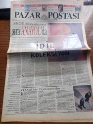 Pazar Postası Gazetesi - Turkish Newspaper - 28 Ocak 1995 - Sayı 58 - SHP CHP birleşmesinden sonra sıra ANAYOL'da yazan Cengiz Kuşçuoğlu - bütünleşen sol yeni bir söylem olabilir mi yazan Canan Barlas - demokrasinin vakti gelmedi mi yazan Murat Belge - kemalizm başka sosyal demokrasi başka yazan Ömer Servet - YDH üzerine düşünceler yazan Taha Akyol - Henkel'in Türkiye kanadı sorumlusu Can Paker'in büyük başarısı - Çiller ile Hüsnü Özyeğin arasına kara kedi girdi - özelleştirmede kaplumbağa sürati - Türkiye'nin mafyası var mı yazan Naki Özkan - Diyanet işleri başkanı ve Yaşar Kemal yazan Mehmet Ali Kılıçbay - Mahir Kaynak - Kennedy'lerin bir hanım ağası vardı Rose Kennedy fotoğraf - Büyük Britanya Cumhuriyeti yazan Dinçer Güner - 7. Ankara uluslararası Film festivali - Tarık Akan ve Tuncel Kurtiz filmden bir sahne fotoğraf - Aziz Nesin şeytan peşinde yazan Cahit Tanyol - İbrahim Betil başkanlığında Türkiye Eğitim Gönüllüleri vakfı kuruldu - Antik A.Ş. tarafından düzenlenen müzayede