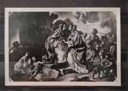 FK.036  İTALYA NAPOLİ SAN MARTINA NAZIONALE MÜZESİ FRANCESCO DE MURA'NIN 'ZİYARET' ADLI TABLOSU SANAT TEMALI FOTOKART