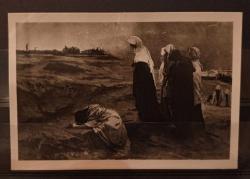 FK.045  İTALYA NAPOLİ SAN MARTINA NAZIONALE MÜZESİ DOMEICO MORELLI'NİN 'CALVARY'DE ÜÇ MERYEM' ADLI  TABLOSU SANAT TEMALI FOTOKART