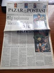 Pazar Postası Gazetesi - Turkish Newspaper - 19 Mart 1994 - Sayı 13 - Sosyal demokrasi ve liberalizmin yolları birleşebilir mi yazan Türker Alkan - Bilgi toplumuna liberal sol söylem yazan Nihal Mete - Seçim sonrası daha hırslı Çiller yazan Canan Barlas - komplo teorisi yazan Taha Akyol - cumhuriyetin din reformu yazan Hikmet Özdemir - Murat Karayalçın özelleştir ME diyor - Cihanzede bankacılar Tahir Güler'in peşinde -  Beş kuruşsuz Bezmenler bayramda Amerika'da kriz sonrasında Mesut Yılmaz'ın da tuzu var yazan Şeref Oğuz - Refah Partisi ne kadar İslamcı ne kadar demokrat yazan Ruşen Çakır  - Avrupa'nın Birliği gerçekleşiyor yazan Sami Kohen - Salvador'da asiler sandık başına fotoğraf - Fahişelik kadar eski olgu yolsuzluk - Çiğdem Erbil evrensel yaşamı kurguluyor - Tomur Atagök Galeri B'de - Reyhan Kağıtçı resme düşünsel ve kurgusal yaklaşıyorum - Balkan Naci İslimyeli Aksanat'ta - eşya mimarlık ve oteller kenti yazan Evren Erem -Parlamenter sistem mi başkanlık sistemi mi  Naki Özkan