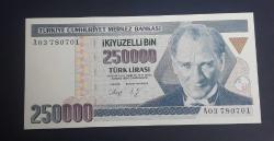 7. EMİSYON 250 BİN LİRA