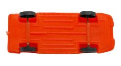 1980's Türk Malı Ebiç Üfleme Plâstik Oyuncak Telli Kara Şimşek Araba