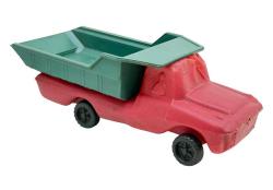 1970's Üfleme Plâstik Büyük Boy Oyuncak Damperli Kamyon