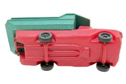 1970's Üfleme Plâstik Büyük Boy Oyuncak Damperli Kamyon