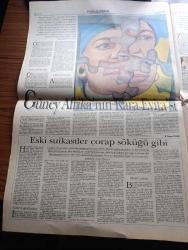 Pazar Postası Gazetesi - Turkish Newspaper - 18 Mart 1995 - Alevi Sünni çatışması değil Alevi tepkisi yeni Gazi mahalleleri yaratılmasın yazan Naki Özkan - dini ve etnik ayrımlara karşı teknoloji yazan Canan Barlas - Kassandra yazan Murat Belge - dünyamız ve savaş yazan Doğu Ergil  - darüşşafakalılar bizde varız dedi  - Gümüşhane altınları Yaşar Holding'in iştahını kabarttı - Turgut Yılmaz mal varlığını açıkladı - Dünya Bankası yoksullaştırıyor mu yazan Şeref Oğuz - partisini muhalefette eriten lider Mesut Yılmaz yazan Cengiz Kuşçuoğlu  - CHP lideri Hikmet Çetin ve futbol tutkusu - Güney Afrika'nın Kara Evita'sı Winnie Mandela - Gorbaçov rövanşa hazırlanıyor - Bay E son dönem her Sinan Çetin filmi gibi tartışmaya açık bir yapıt yazan Burçak Evren - Çırağan sarayı'nda müzayede heyecanı - Uğur Yücel'li Türkiye İş Bankası reklamı - otomotiv sanayi Türkiye'nin lokomotifi yazan Naki Özkan - Ferit Diana Şahenk fotoğraf - Vehbi Koç fotoğraf - Rahmi Koç fotoğraf - Sakıp Sabancı fotoğraf