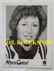 EUROVISION 1986 ŞARKI YARIŞMASI ORİJİNAL BÜYÜK BOY AJANS-BASIN FOTOĞRAFI - 24 x 18 cm EBADINDA  - YARIŞMA'DA PORTEKİZ'İ TEMSİL EDEN MARIA GUINOT