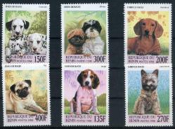 Koleksiyon Pulları,1998-Cins KÖPEKLER Konulu 6 Pulluk Seri, Afrika Ülkesi 