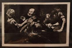 FK.047  İTALYA NAPOLİ SAN MARTINA NAZIONALE MÜZESİ  POLIDORO DA CARAVAGGIO'NUN 'AZİZ PETRUS'UN İNKARI ' ADLI  TABLOSU SANAT TEMALI FOTOKART