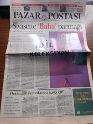 Pazar Postası Gazetesi - Turkish Newspaper - 30 Haziran 1996 - Sayı 132 - siyasette Baba parmağı - devletçilik demokrasiyi hasta etti - liberalizm devletçilik ve siyasi partilerimiz - dijitalleşmek yazan Canan Barlas - ne olacak bu memleketin hali yazan Murat Belge - polis polisi yazan Mehmet Ali Kılıçbay - mesela İsviçre yazan Doğu Ergil - çok hukuk ve aile yazan Taha Akyol - sosyalizm ve yeni sol yazan Cahit Tanyol - Swiss Otel yaza merhaba dedi - Derbank şube sayısını arttırıyor - Kürt sorunu ve Viyana deklarasyonu yazan Ömer Servet - zengin Kuzey fakir Güney diyaloğu yazan Şeref Oğuz - Müezzin Erbakan Ve AB Hayali - yolsuzluk insanlık kadar eski yazan Dinçer Güner - 2. Dünya Savaşı'nda Azeri petrolü - Chirac'ın çapkınlığı - Yavuz Özkan kurduğu sinema atölyesinde her gün saat 10'da başlayan maratonun baş aktörü fotoğraf - Stanley Kubrick'in dönüşü yazan Ahmet Mithat - Türkçe sözlü rock'ın temsilcileri Kargo fotoğraf - kargo kimlerden oluşuyor - Solist Koray Candemir fotoğraf