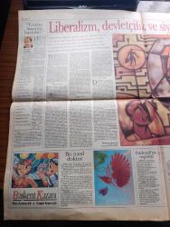 Pazar Postası Gazetesi - Turkish Newspaper - 30 Haziran 1996 - Sayı 132 - siyasette Baba parmağı - devletçilik demokrasiyi hasta etti - liberalizm devletçilik ve siyasi partilerimiz - dijitalleşmek yazan Canan Barlas - ne olacak bu memleketin hali yazan Murat Belge - polis polisi yazan Mehmet Ali Kılıçbay - mesela İsviçre yazan Doğu Ergil - çok hukuk ve aile yazan Taha Akyol - sosyalizm ve yeni sol yazan Cahit Tanyol - Swiss Otel yaza merhaba dedi - Derbank şube sayısını arttırıyor - Kürt sorunu ve Viyana deklarasyonu yazan Ömer Servet - zengin Kuzey fakir Güney diyaloğu yazan Şeref Oğuz - Müezzin Erbakan Ve AB Hayali - yolsuzluk insanlık kadar eski yazan Dinçer Güner - 2. Dünya Savaşı'nda Azeri petrolü - Chirac'ın çapkınlığı - Yavuz Özkan kurduğu sinema atölyesinde her gün saat 10'da başlayan maratonun baş aktörü fotoğraf - Stanley Kubrick'in dönüşü yazan Ahmet Mithat - Türkçe sözlü rock'ın temsilcileri Kargo fotoğraf - kargo kimlerden oluşuyor - Solist Koray Candemir fotoğraf