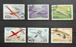 LOT.14 » SSCB RUSYA UÇAK KONULU DAMGALI PULLAR MKART8