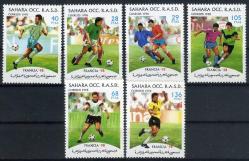 Koleksiyon Pulları,1998 FRANSA Dünya Futbol Kupası (FRANCE'98) 6 Pulluk Futbol Temalı Hatıra Pulları, Kia-21