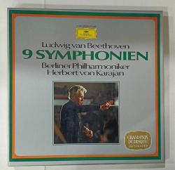 LUDWIG VAN BEETHOVEN * 9 SYMPHONIEN * BERLINER PHILHARMONIKER * HERBERT VON KARAJAN * 7 LP BOX SET * 33LÜK PLAK