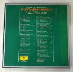 LUDWIG VAN BEETHOVEN * 9 SYMPHONIEN * BERLINER PHILHARMONIKER * HERBERT VON KARAJAN * 7 LP BOX SET * 33LÜK PLAK