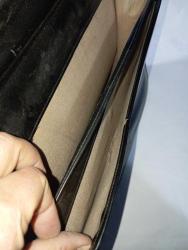 vintage Siyah Deri  okul Evrak Çantası