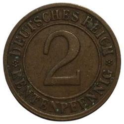 Almanya 2 Pfennig 1923 D ÇT+(RESİMDEKİ ÜRÜN GÖNDERİLECEKTİR)