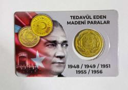 1956 YILI BRONZ 25 KURUŞ ÖZEL KARTON KİTİNDE