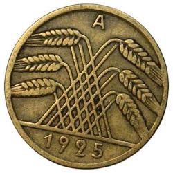 Almanya 10 Pfennig 1925 A ÇÇT(RESİMDEKİ ÜRÜN GÖNDERİLECEKTİR)