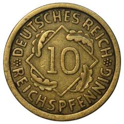 Almanya 10 Pfennig 1925 A ÇÇT(RESİMDEKİ ÜRÜN GÖNDERİLECEKTİR)