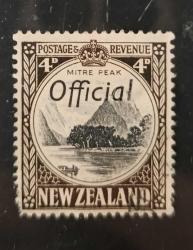 Yeni Zelanda 1936 Resmi sürşarjlı_ damgalı katalog değeri 500 tl