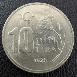 Türkiye 10 Bin Lira 1999. 10.000 10000